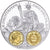 France, Medal, Histoire Monétaire, 20 Francs Or Cérès, Silver, MS(65-70)