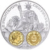 France, Medal, Histoire Monétaire, 20 Francs Or Cérès, Silver, MS(65-70)