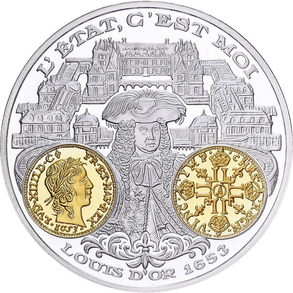 France, Medal, 2000 Ans d'Histoire Monétaire, Louis d'Or, Silver, MS(65-70)