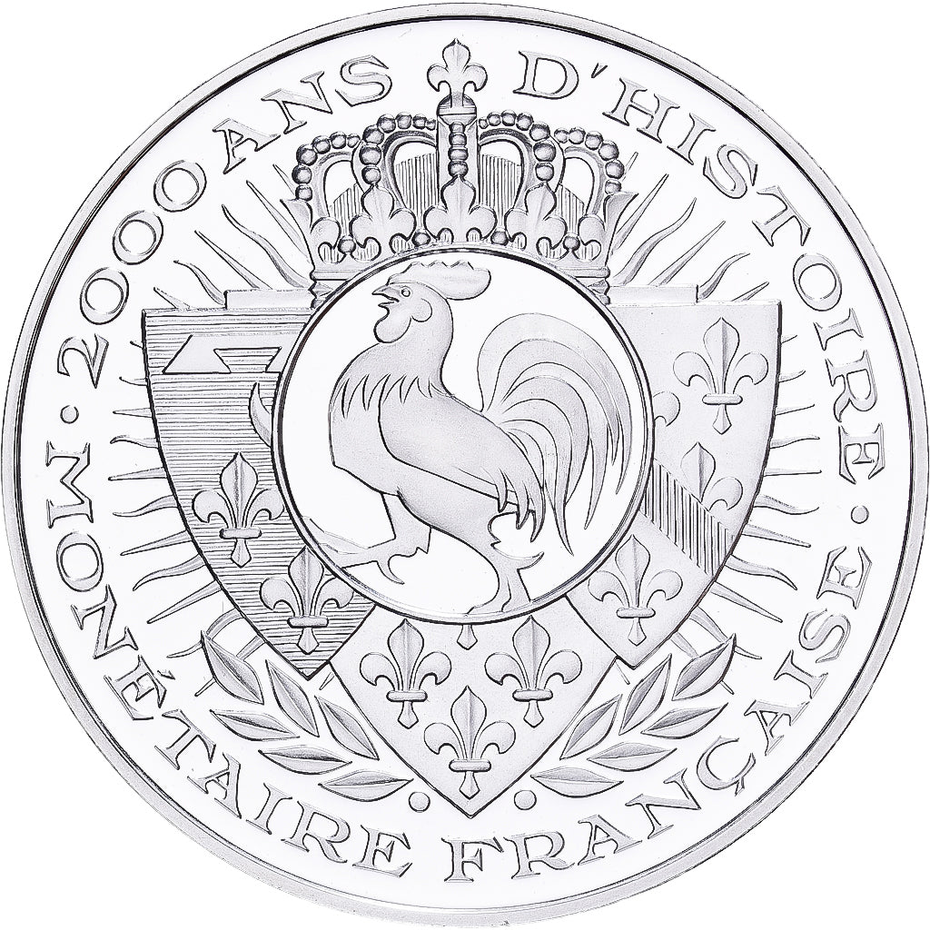 France, Medal, 2000 Ans d'Histoire Monétaire, Louis d'Or, Silver, MS(65-70)