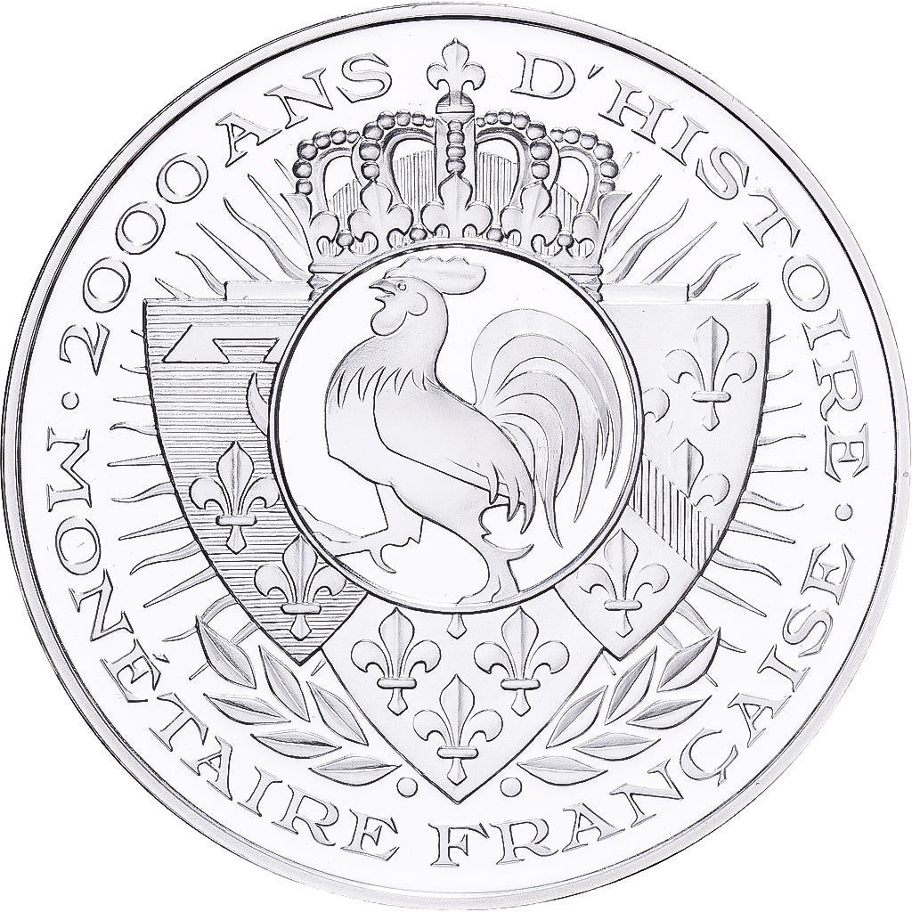 France, Medal, Histoire Monétaire, 20 Francs Or Napoléon III, Silver