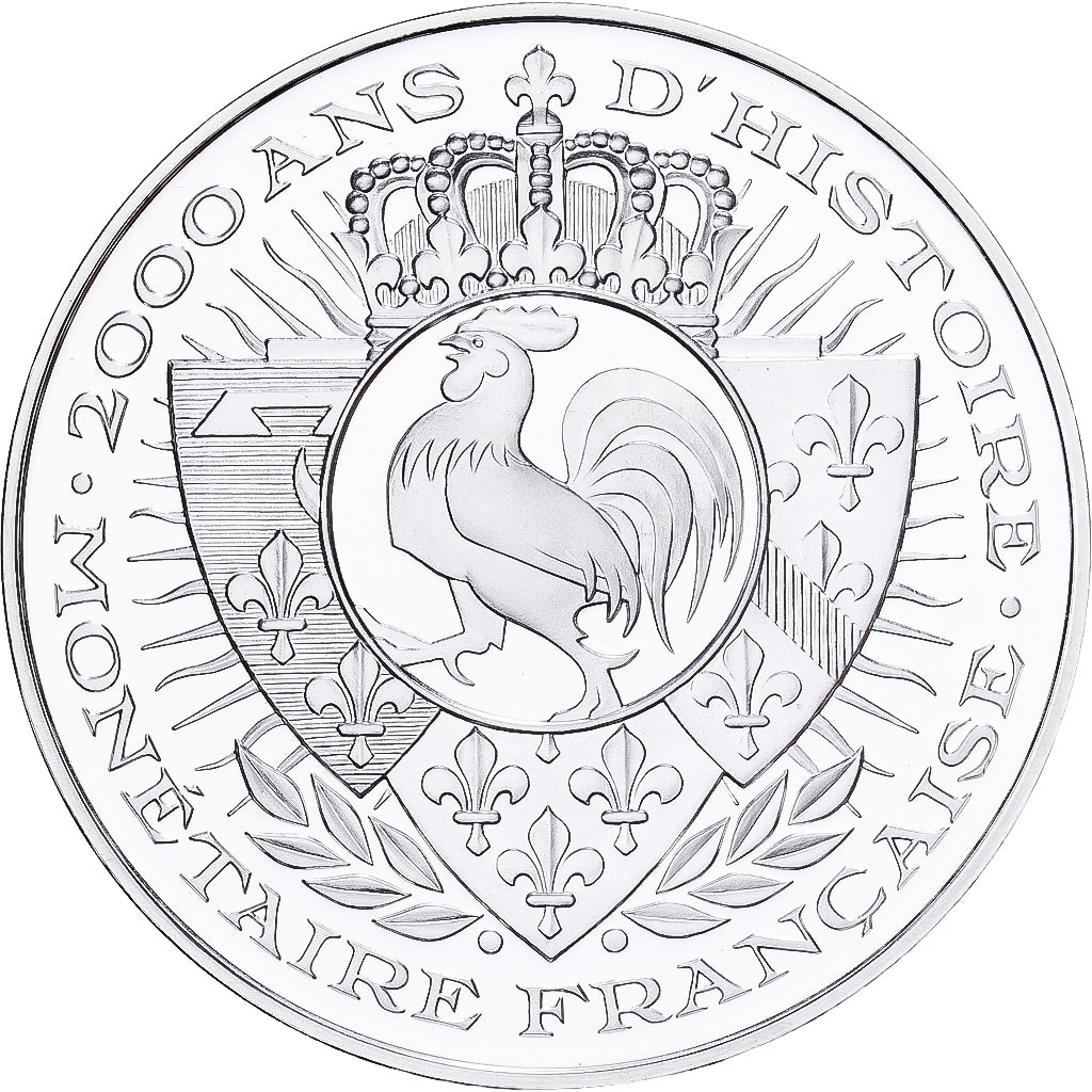 France, Medal, Histoire de la Monnaie Française, Ecu Constitutionnel, Silver