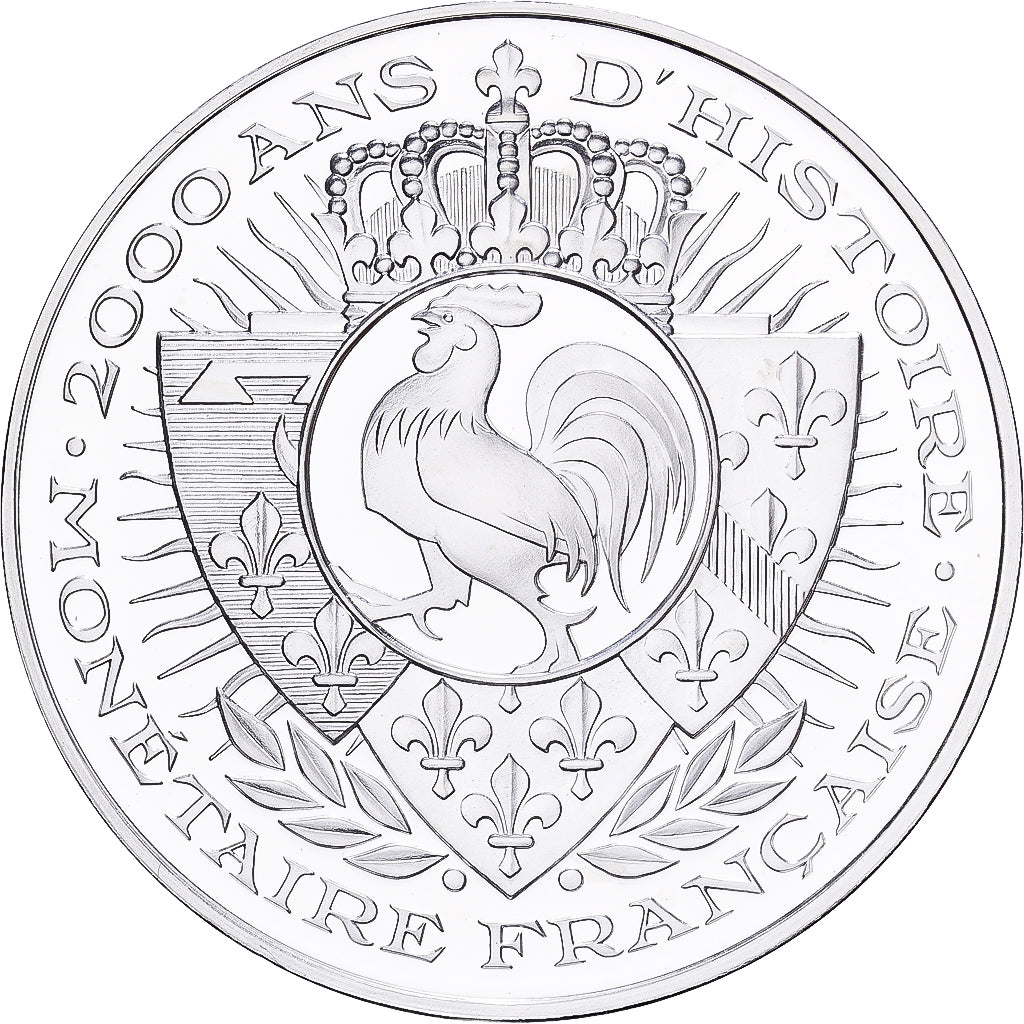 Frankreich, Medaille, Histoire Monétaire, Franc Germinal, Silber, STGL