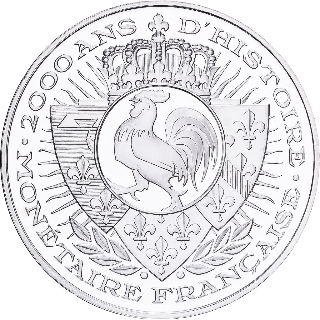 France, Médaille, Histoire Monétaire, Ecu aux Lauriers, Louis XV, Argent, FDC