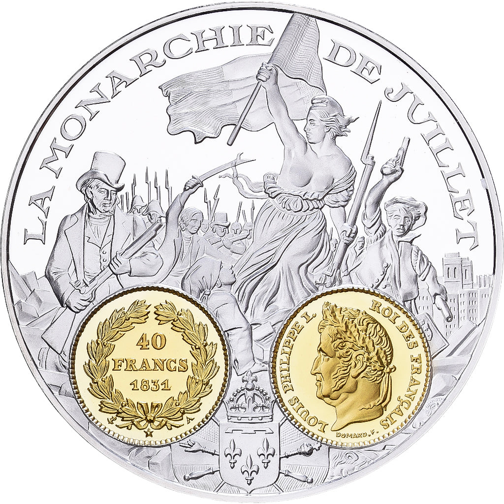Francia, medalla, Histoire Monétaire, 40 Francs Louis-Philippe Ier, Plata, FDC