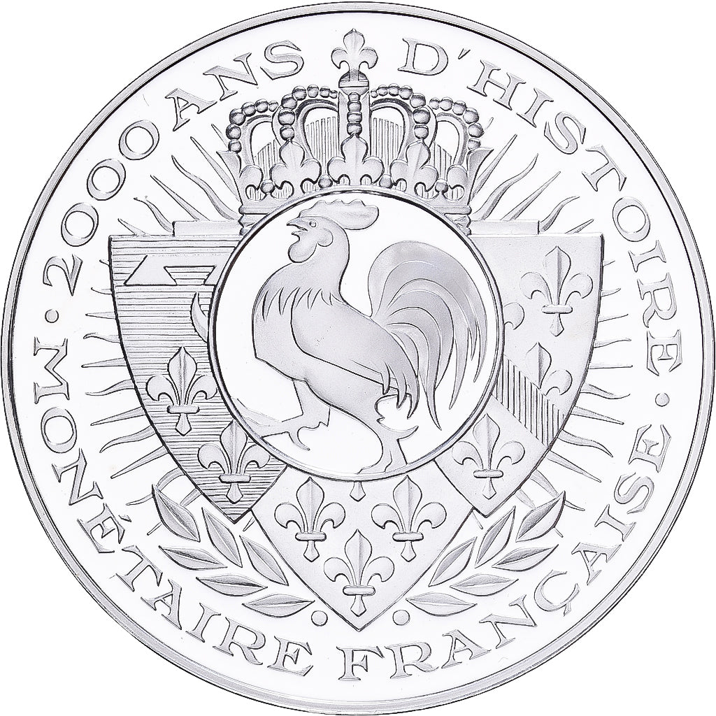 Frankrijk, Medaille, Histoire Monétaire, Statère Vercingétorix, Zilver, FDC
