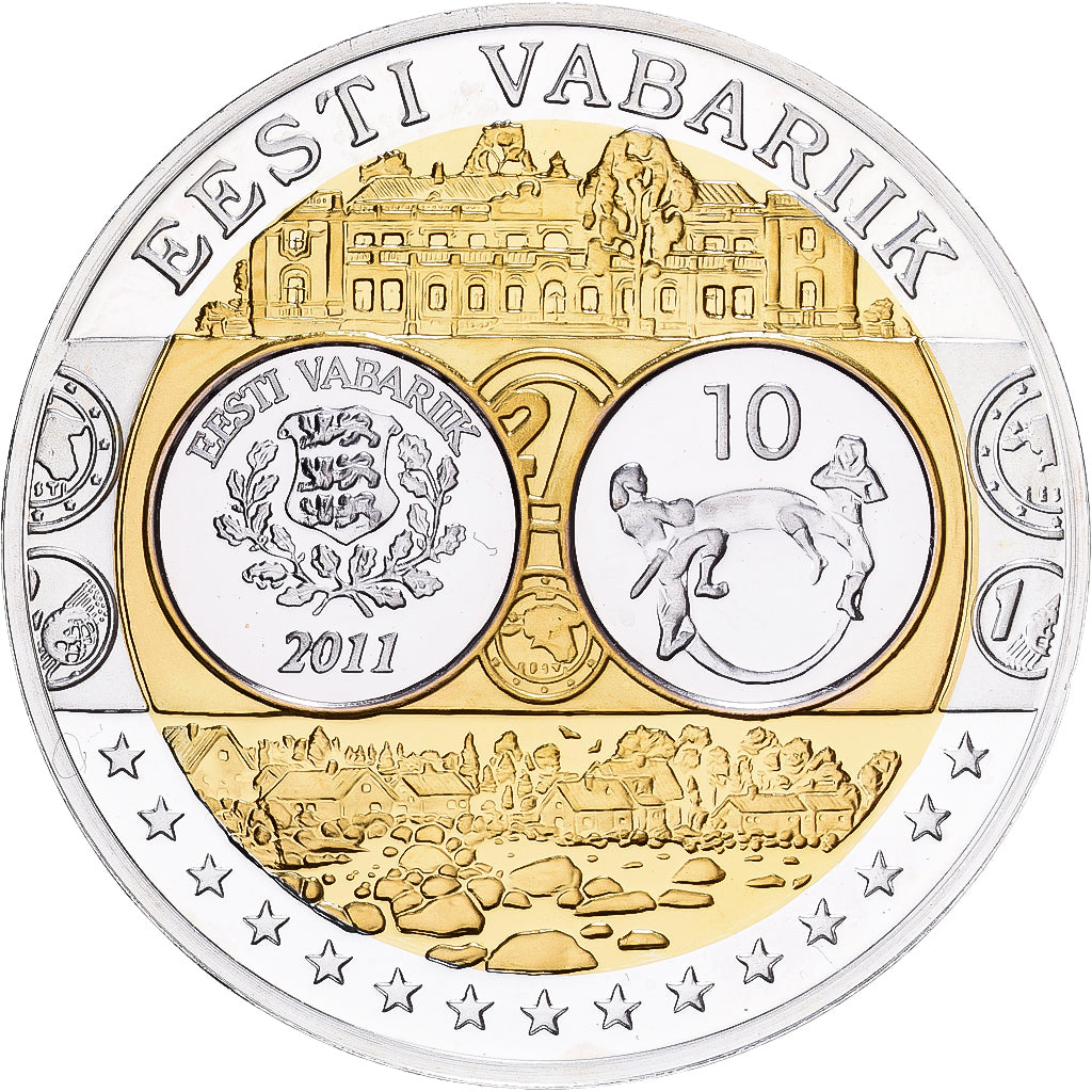 Estonia, medal, Europa, Srebro, MS(65-70)