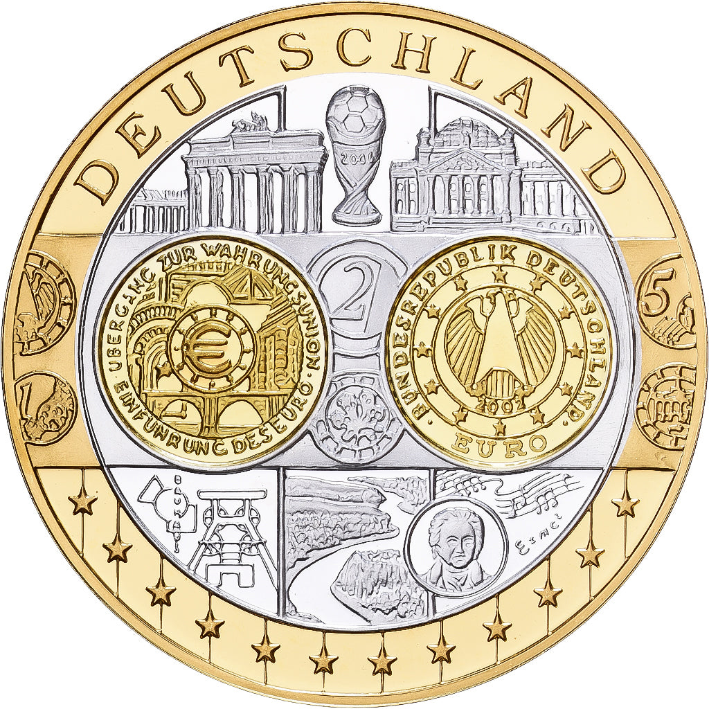 Germania, medaglia, Europa, Argento, FDC
