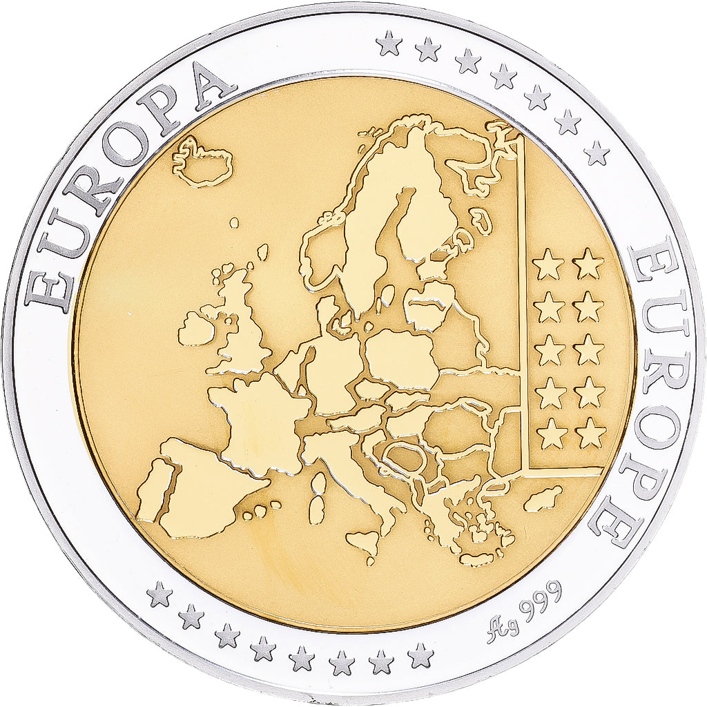 Spanien, Medaille, Europa, Silber, STGL