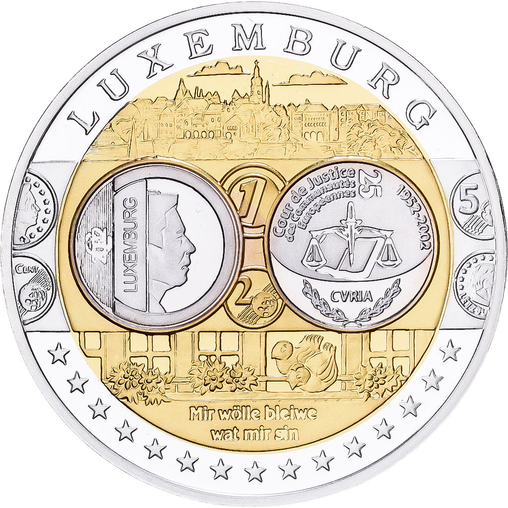 Lussemburgo, medaglia, Europa, Argento, FDC