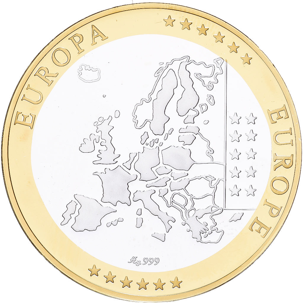 Grecia, medalla, Europa, Plata, FDC
