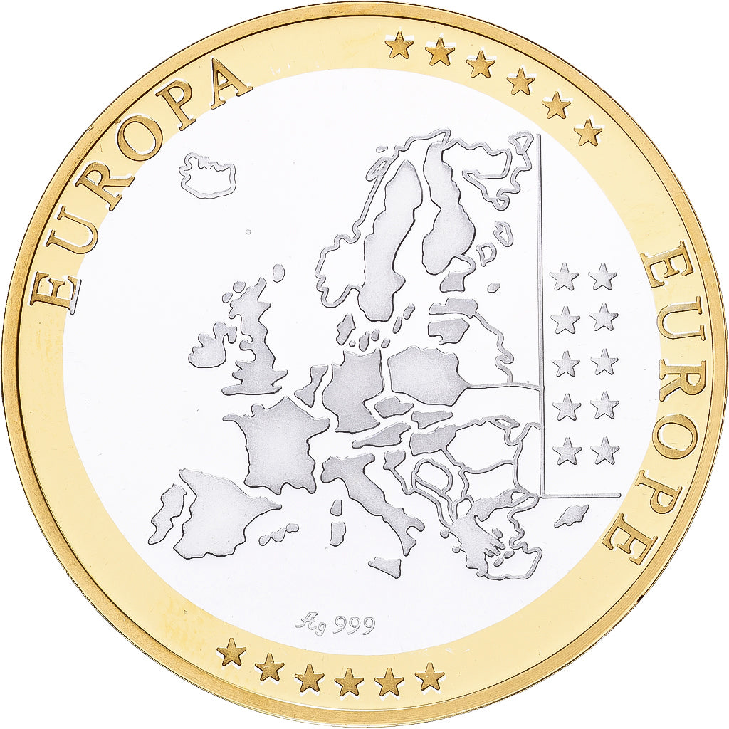 Finlandia, medaglia, Europa, Argento, FDC