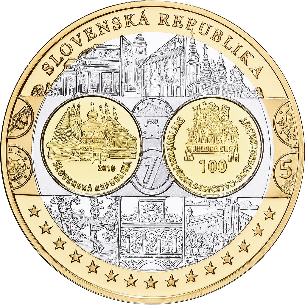 Eslovaquia, medalla, Europa, Plata, FDC