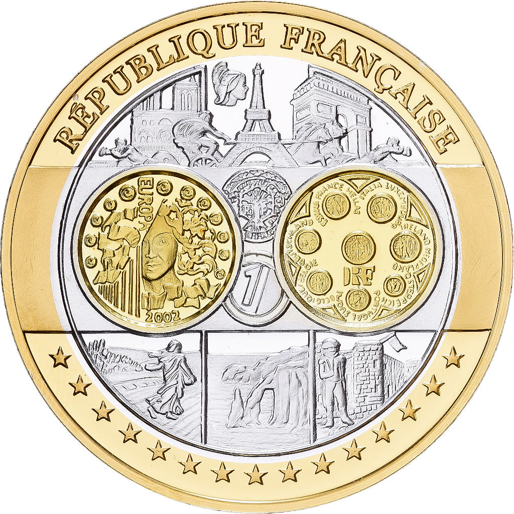 France, Médaille, Europa, Argent, FDC