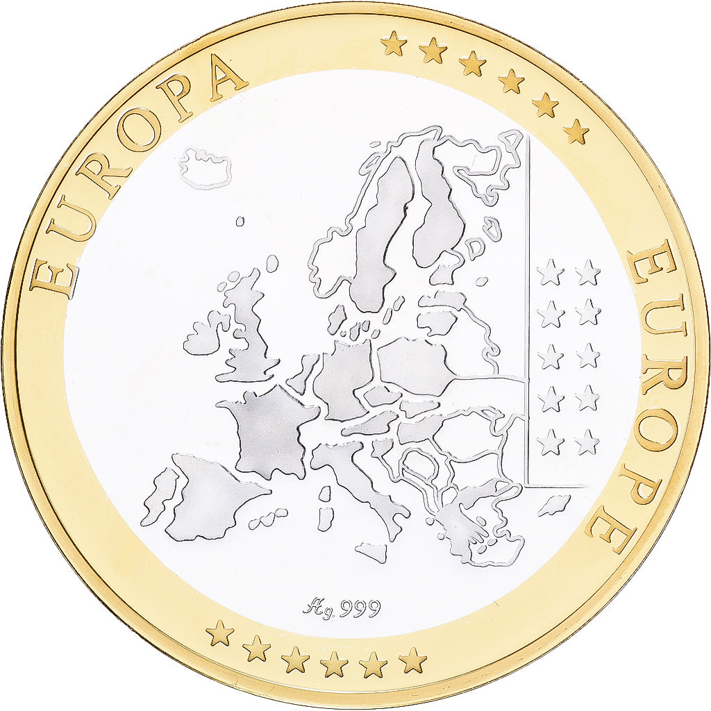 Portugal, medalla, Europa, Plata, FDC