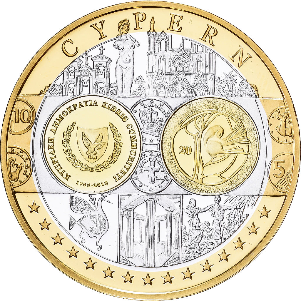Zypern, Medaille, Europa, Silber, STGL