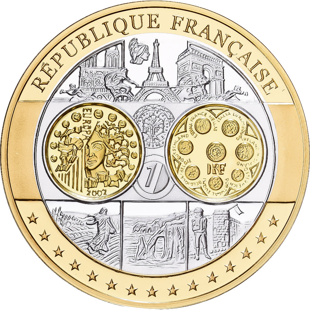 France, Medal, Europa, Silver, MS(65-70)