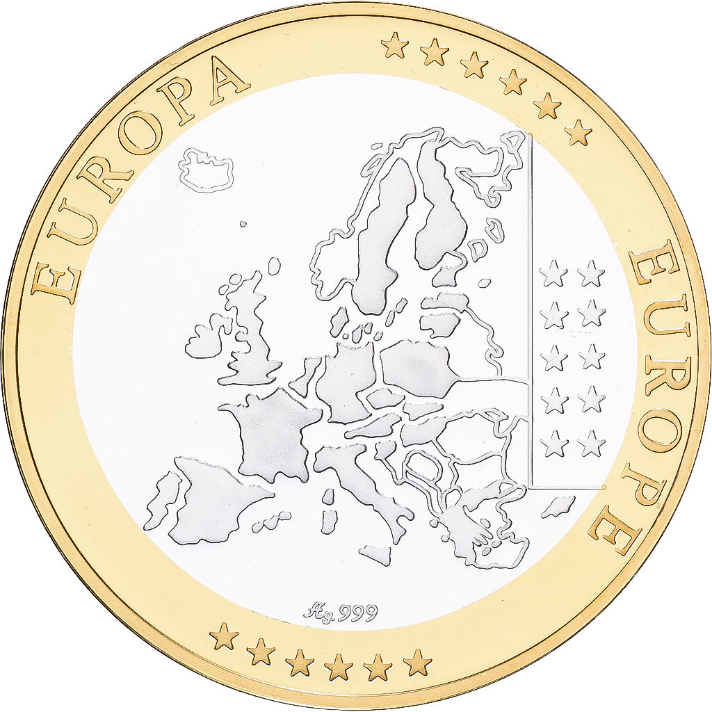 France, Medal, Europa, Silver, MS(65-70)