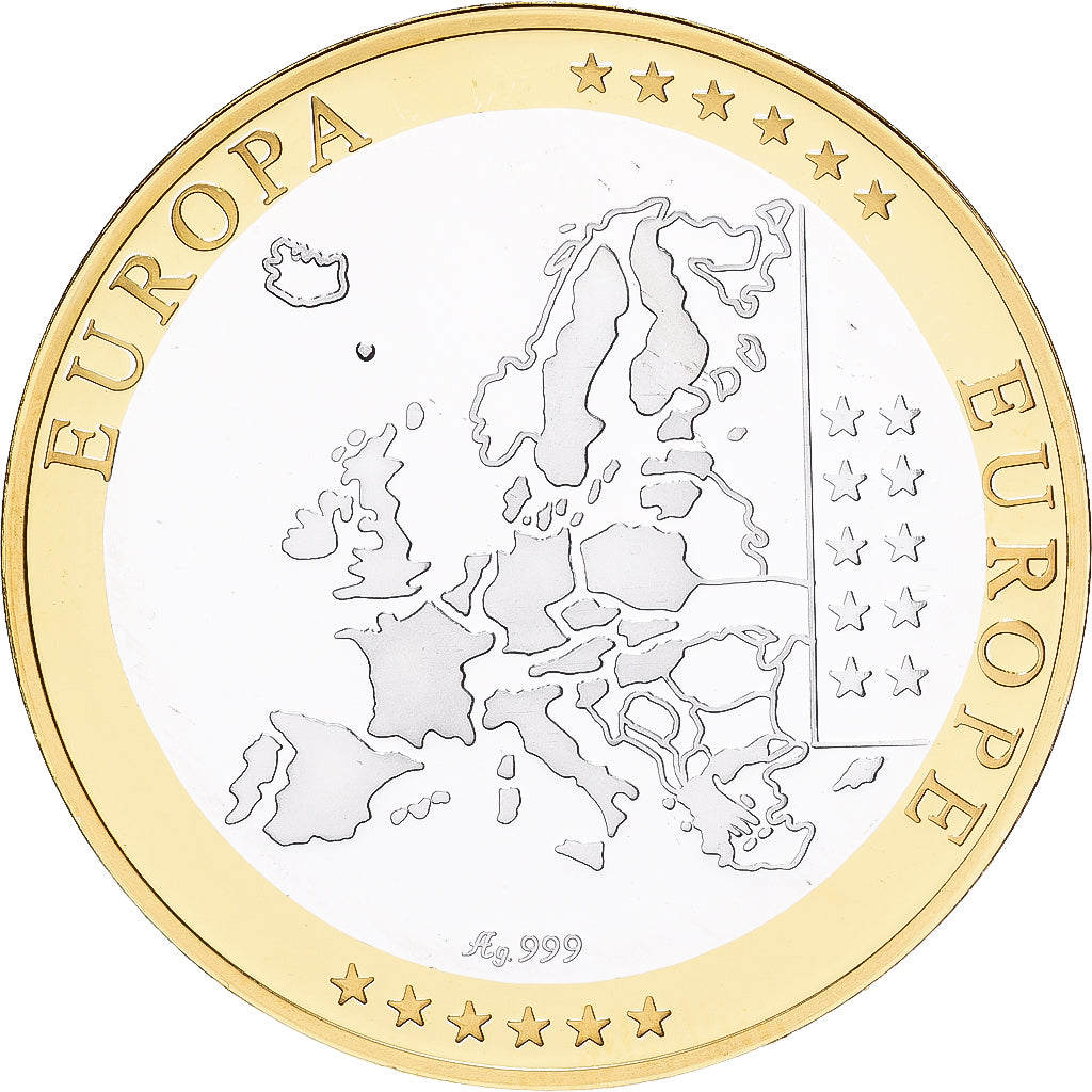 REPUBLIKA IRLANDII, medal, Europa, Srebro, MS(65-70)