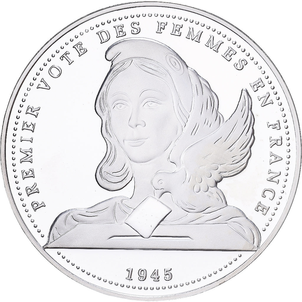 Francia, medalla, Premier Vote des Femmes en France, Plata, FDC
