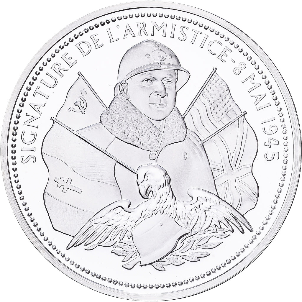 France, Medal, Seconde Guerre Mondiale, Signature de l'Armistice, Silver