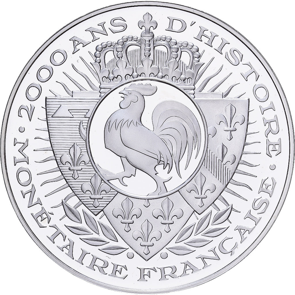 Frankreich, Medaille, Histoire Monétaire, Franc Semeuse, De Gaulle, Silber