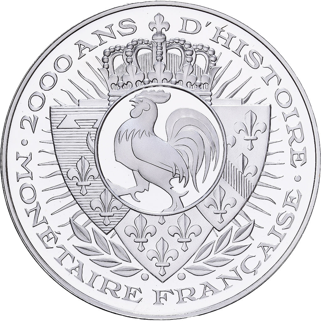 France, Médaille, 2000 Ans d'Histoire Monétaire, Agnel d'Or, Argent, FDC