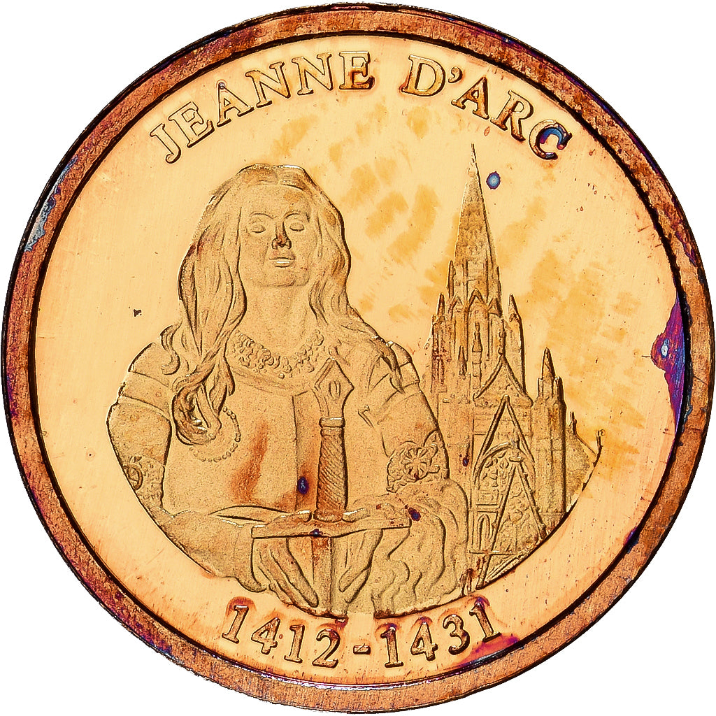Francia, medalla, Jeanne d'Arc, 2009, Oro, FDC