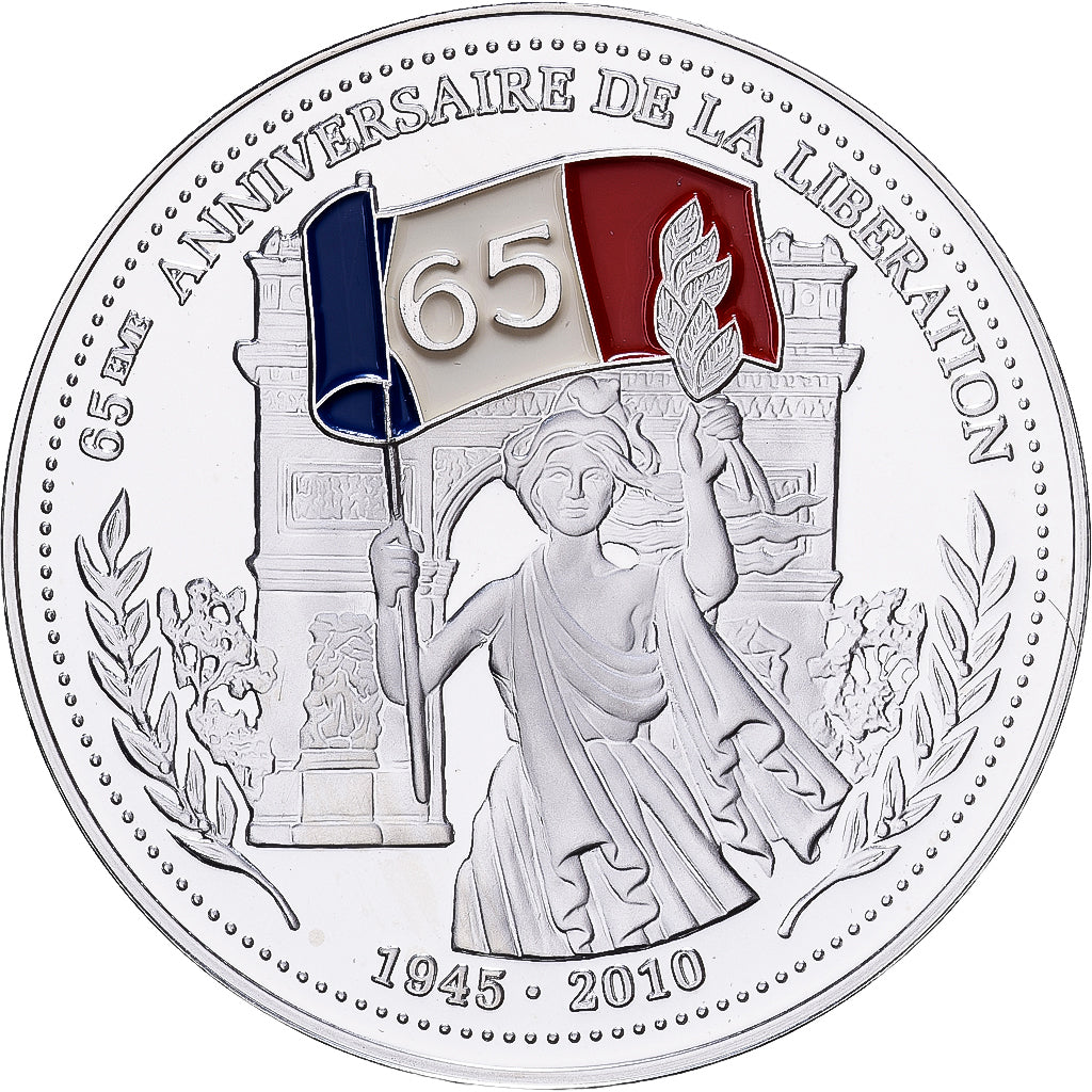 Frankreich, Medaille, 65ème Anniversaire de la Libération, Silber, STGL