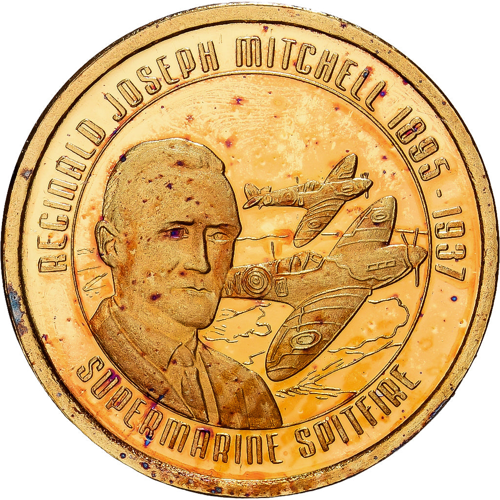 France, Medal, Supermarine Spitfire, 2010, Gold, MS(65-70)