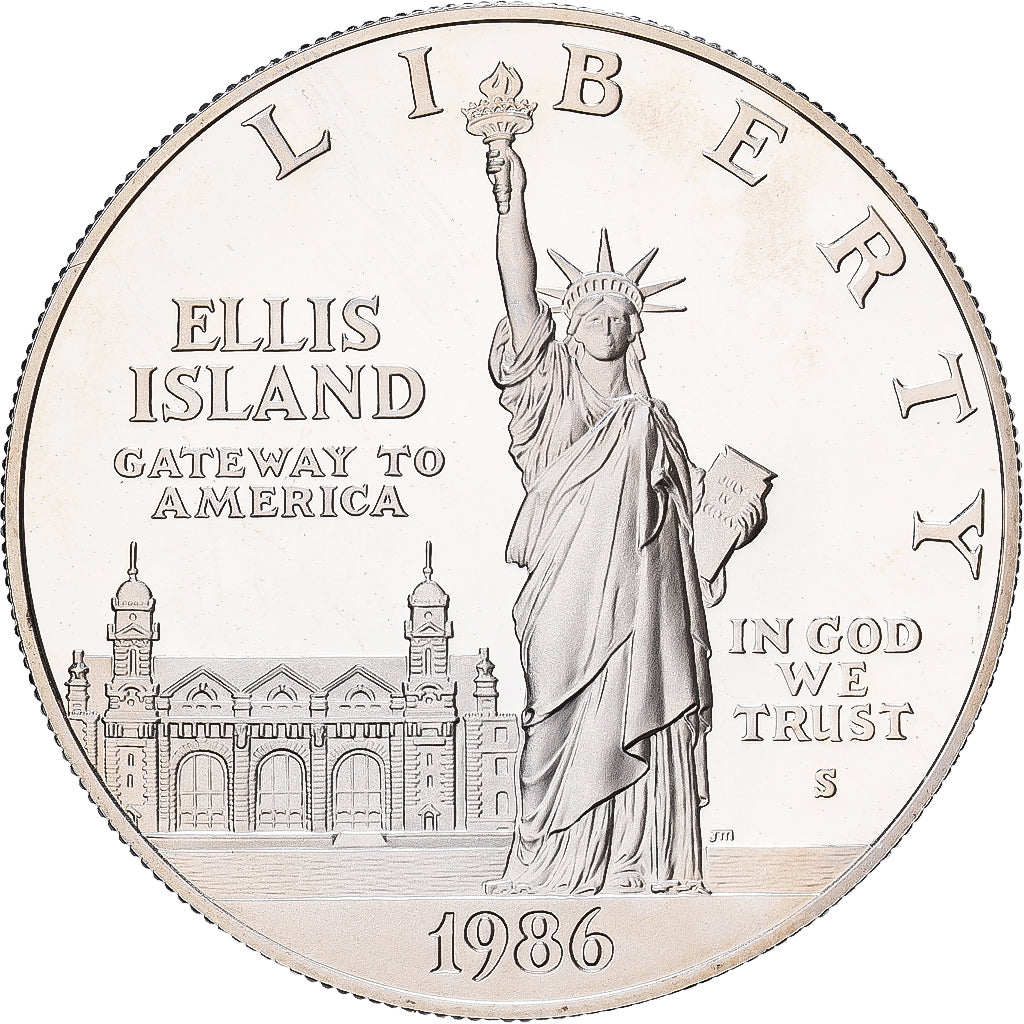 Estados Unidos, Dollar, 1986, U.S. Mint, Prueba, Plata, FDC, KM:214