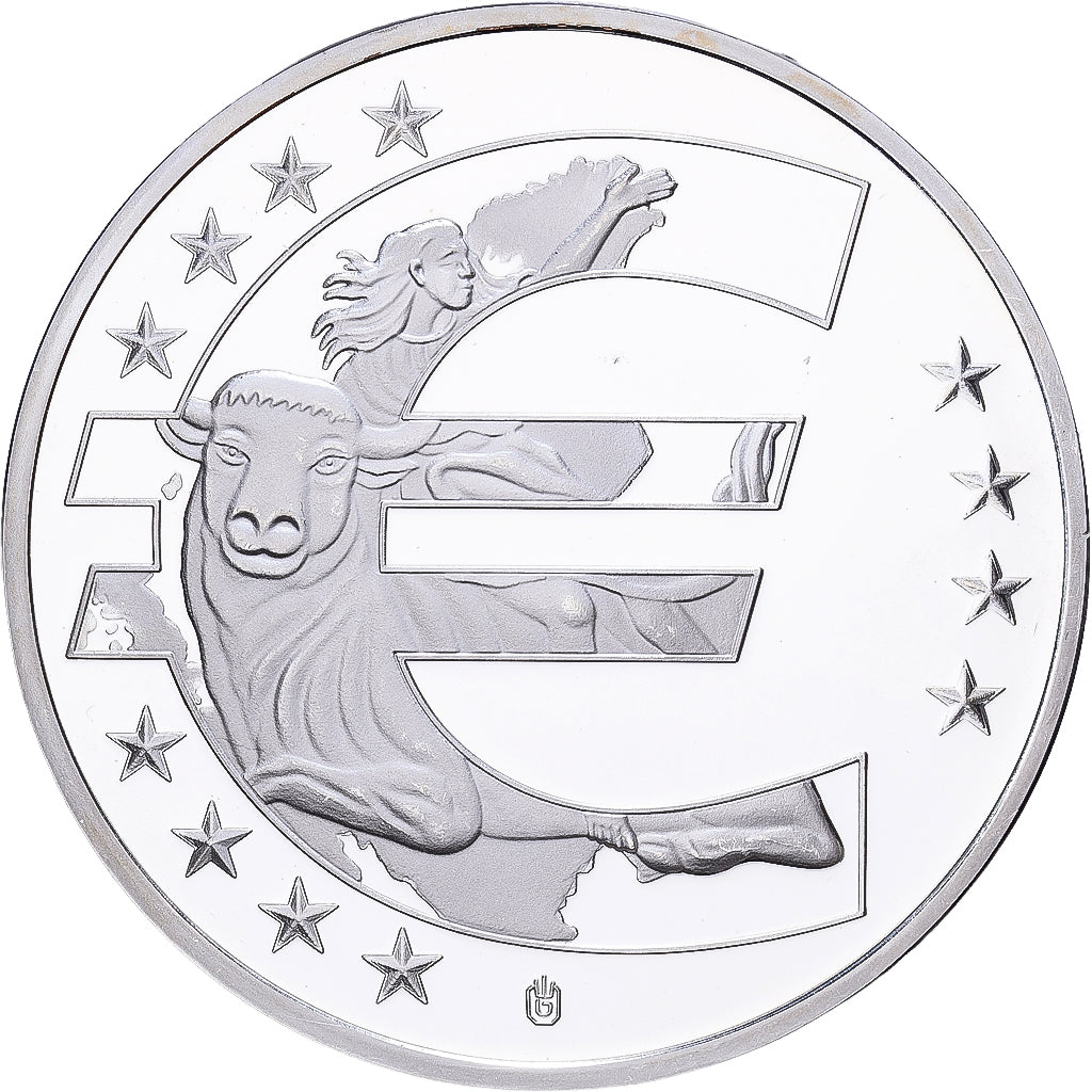 Monaco, medaglia, 10 Ans de l'Europe, Monaco, Copper Plated Silver, FDC