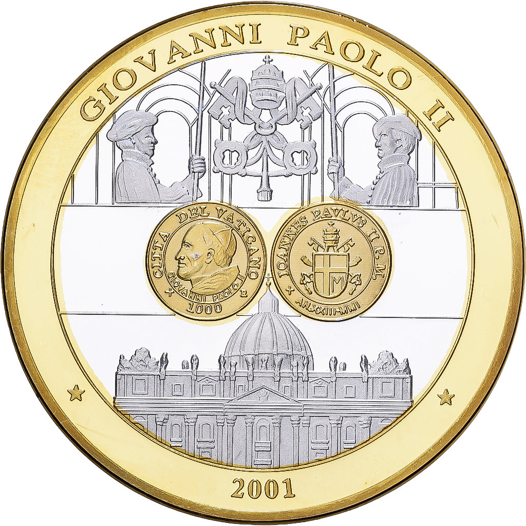 Vatican, Medal, Le Pape Jean-Paul II, 2009, Silver Plated Copper, MS(65-70)