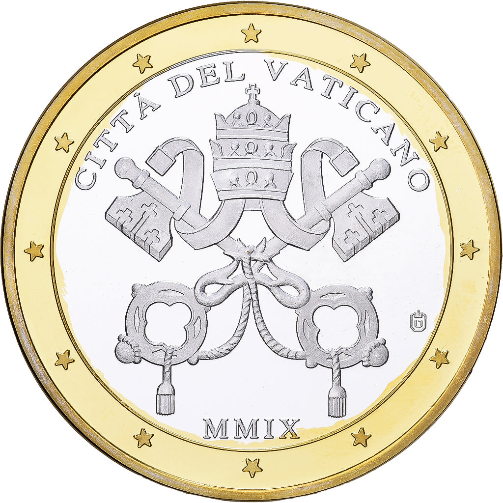 Vatican, Medal, Le Pape Jean-Paul II, 2009, Silver Plated Copper, MS(65-70)