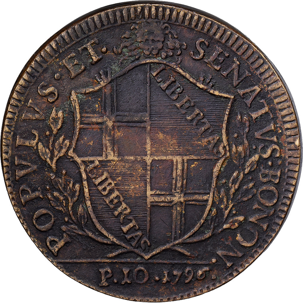 Italian States, PAPAL STATES-BOLOGNA, 10 Paoli, Scudo, 1796, Bologna, Forgery