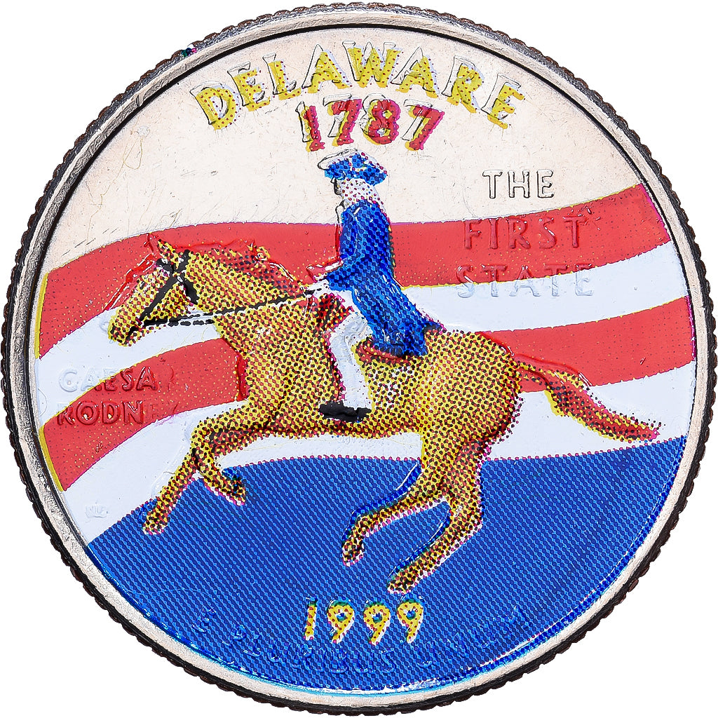 United States, Quarter, Quarter Dollar, 1999, Denver, Delaware 1787