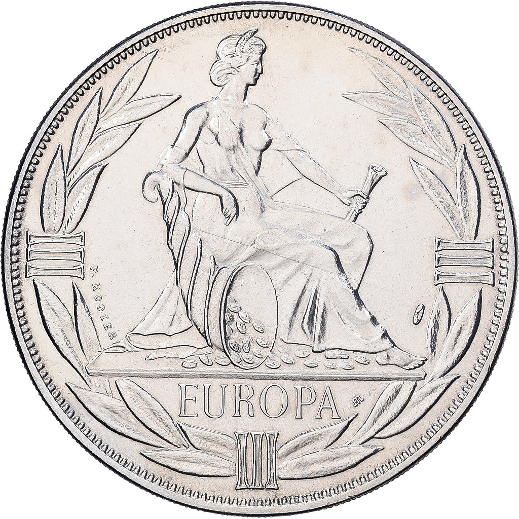 Francia, medalla, Ecu Europa, Europe Assise, 1982, MDP, Cobre - níquel, Rodier