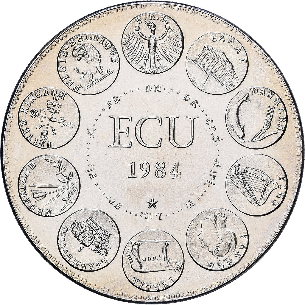 Francja, medal, Ecu Europa, Europe Assise, 1984, MDP, Miedź-Nikiel, Rodier