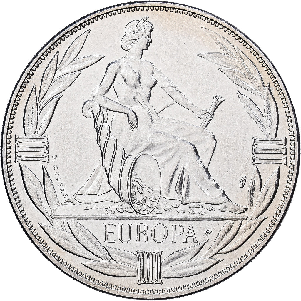 Francja, medal, Ecu Europa, Europe Assise, 1980, MDP, Miedź-Nikiel, Rodier