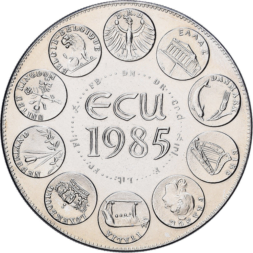 Francja, medal, Ecu Europa, Marianne, 1985, MDP, Miedź-Nikiel, Rodier