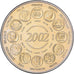 France, Médaille, L'Europe, Naissance de l'Euro Fiduciaire, 2002, Cupronickel