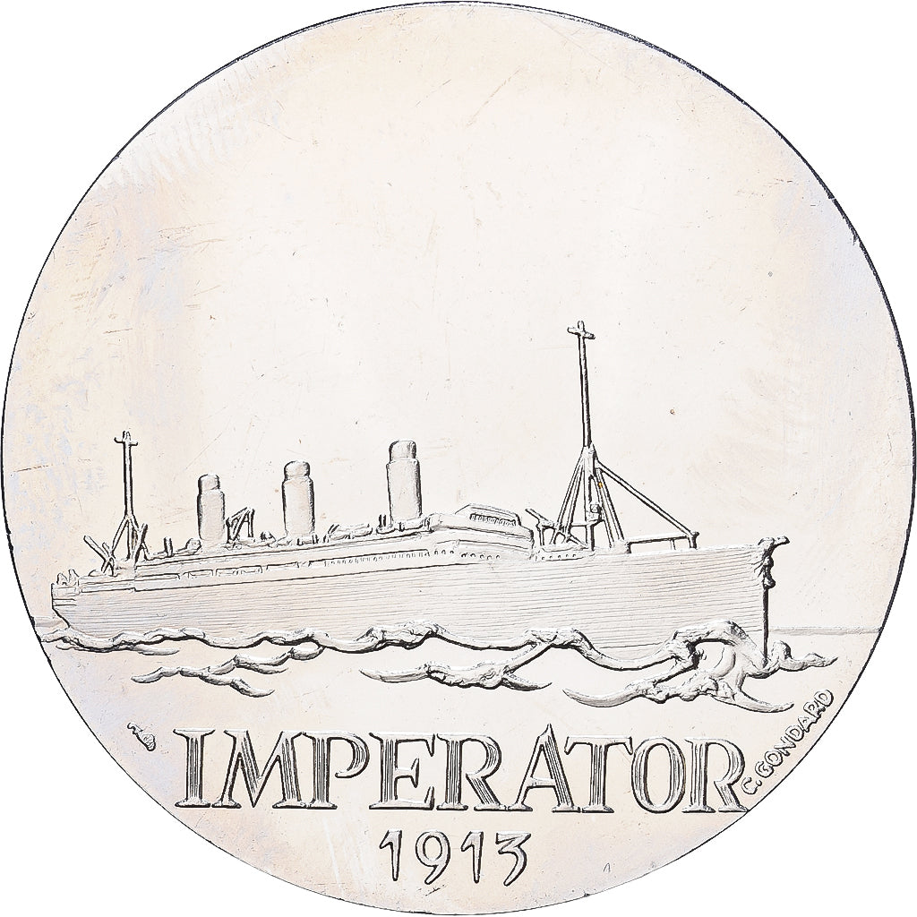 France, Medal, Compagnie Générale Transatlantique, Imperator, Copper-nickel