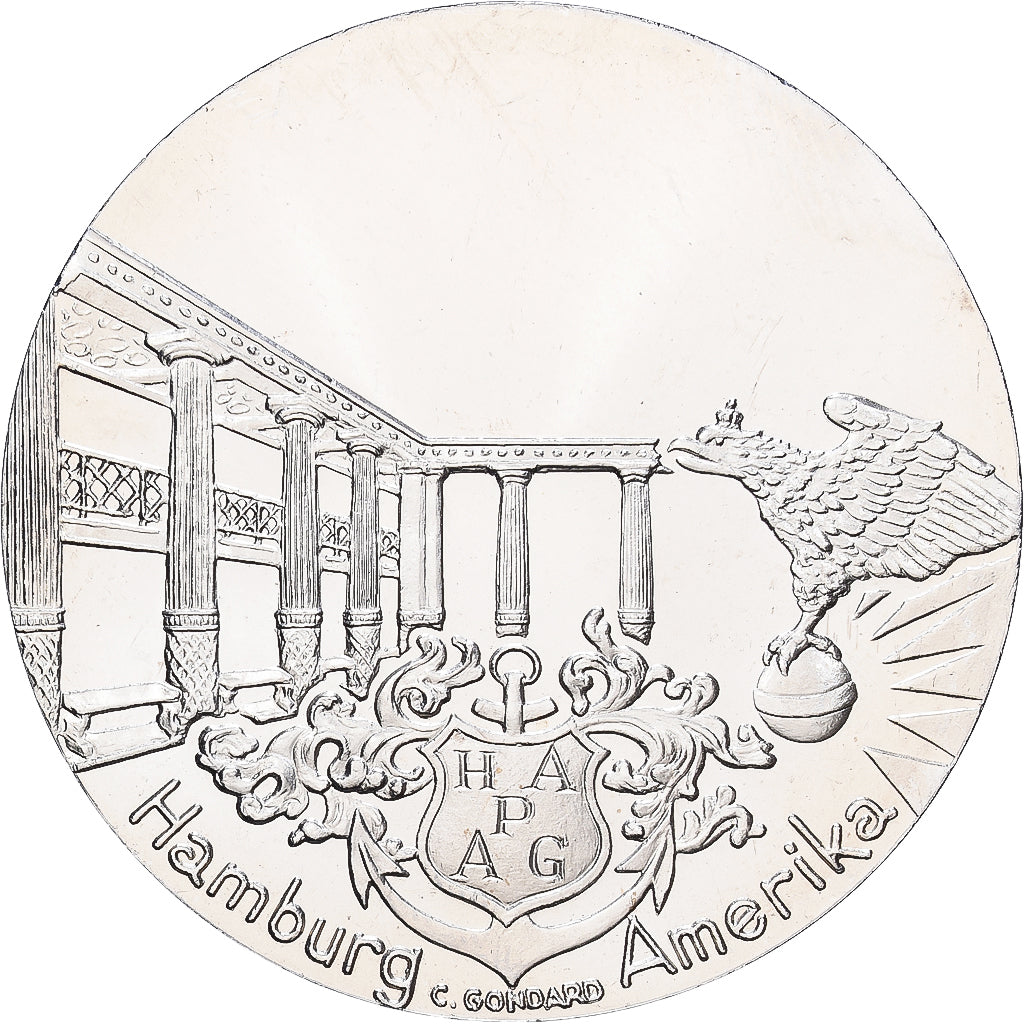 France, Medal, Compagnie Générale Transatlantique, Imperator, Copper-nickel