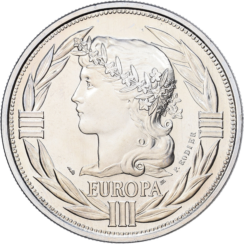 Francia, medaglia, Ecu Europa, Marianne, 1991, MDP, Rame-nichel, Rodier, FDC