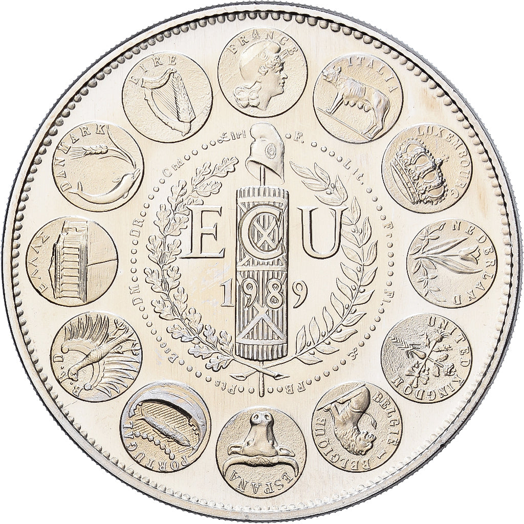 France, Medal, Ecu Europa, Marianne, 1989, Copper-nickel, Rodier, MS(65-70)