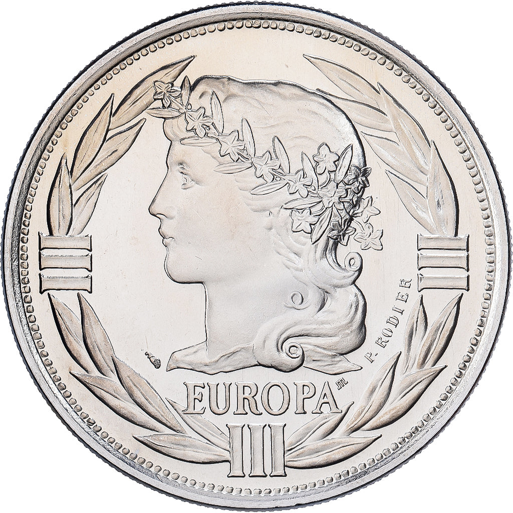 Frankreich, Medaille, Ecu Europa, Marianne, 1990, Kupfer-Nickel, Rodier, STGL