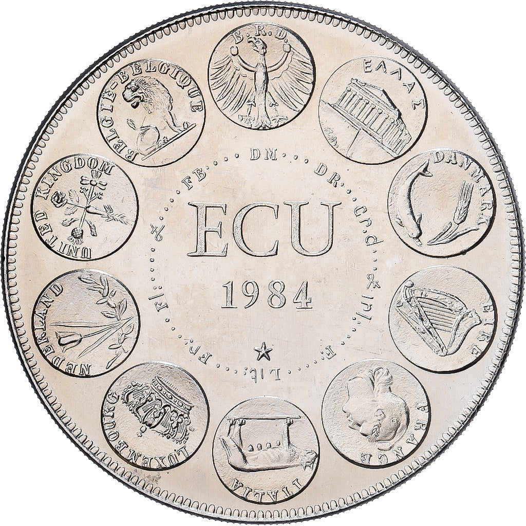 Frankreich, Medaille, Ecu Europa, Europe Assise, 1984, Kupfer-Nickel, Rodier