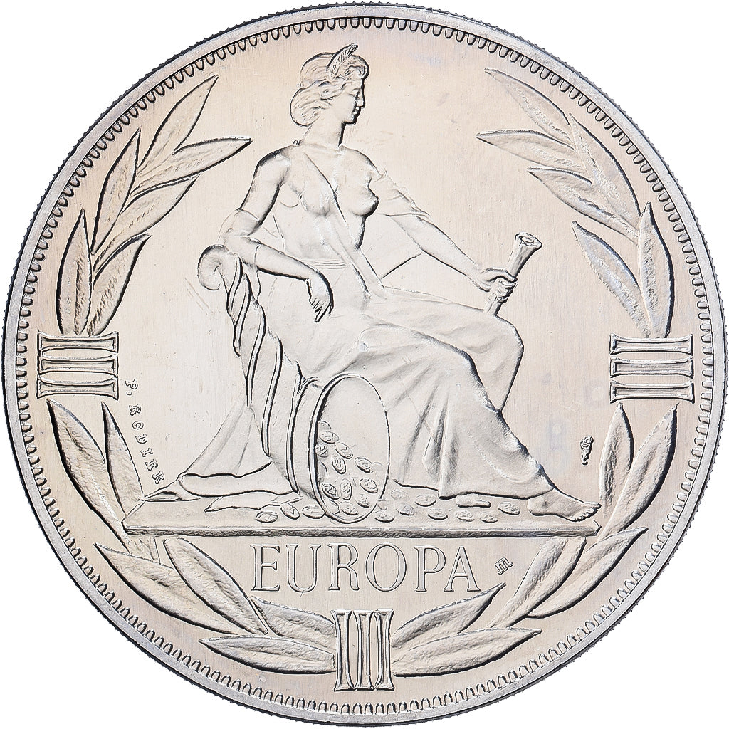 Frankreich, Medaille, Ecu Europa, Europe Assise, 1983, Kupfer-Nickel, Rodier