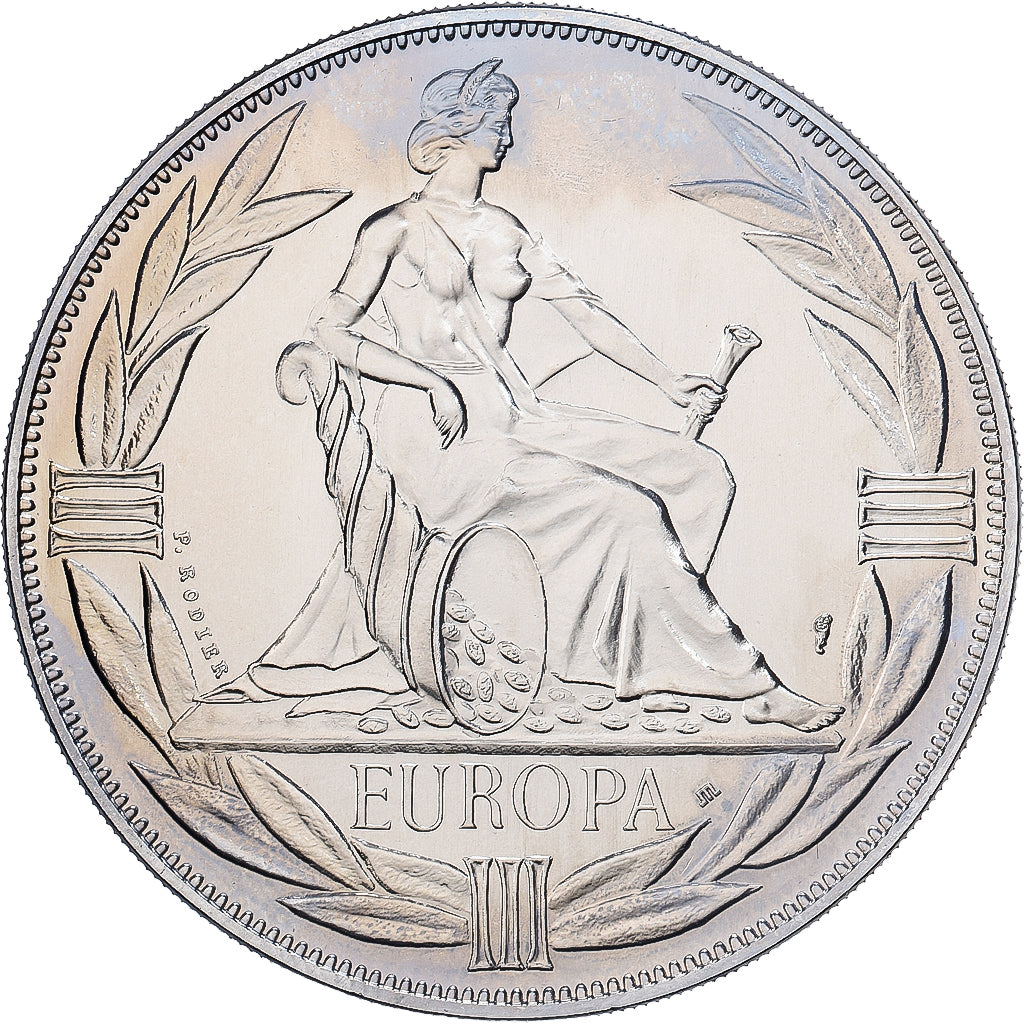 Francja, medal, Ecu Europa, Europe Assise, 1982, Miedź-Nikiel, Rodier
