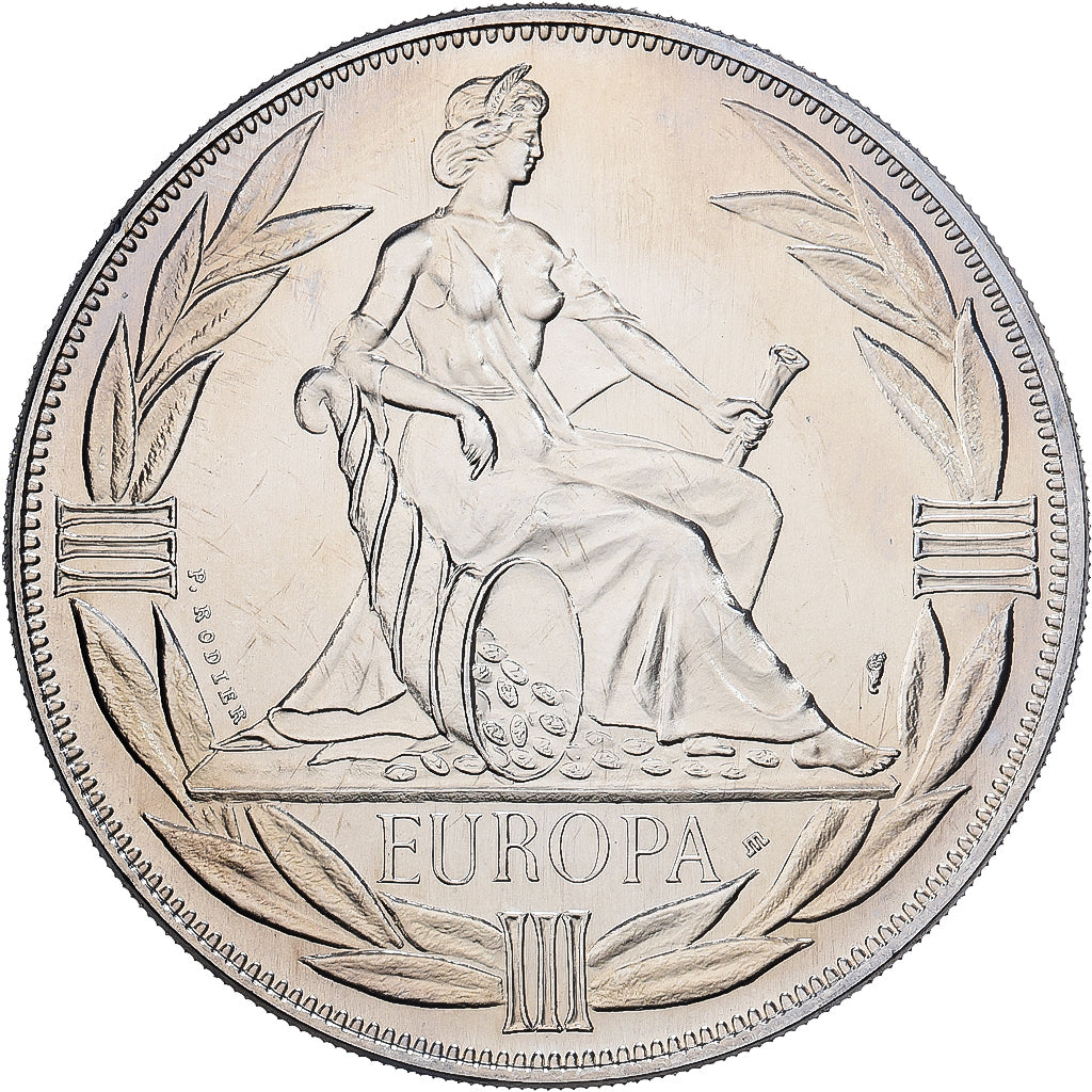 Francia, medaglia, Ecu Europa, Europe Assise, 1981, Rame-nichel, Rodier, FDC